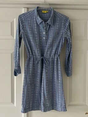 Roller Rabbit Chambray Tie-Waist Shirt Dress
Women’s M Light Blue